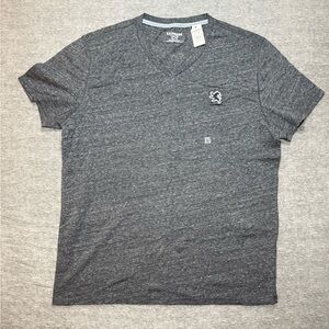 Express Charcoal Heather V-Neck Tee